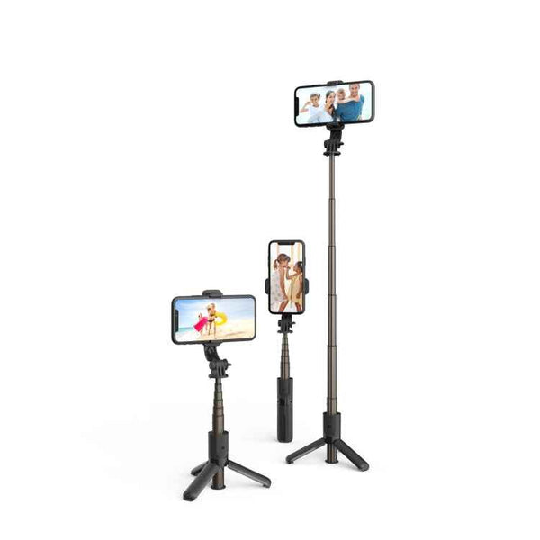 L10 Mini Bluetooth Selfie Stick Tripod Mobile Phone Holder (Black)