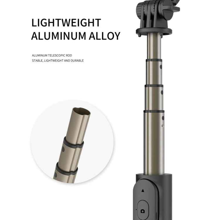 Q03 Bluetooth Remote Control Tripod Selfie Stick Phone Holder (Black)