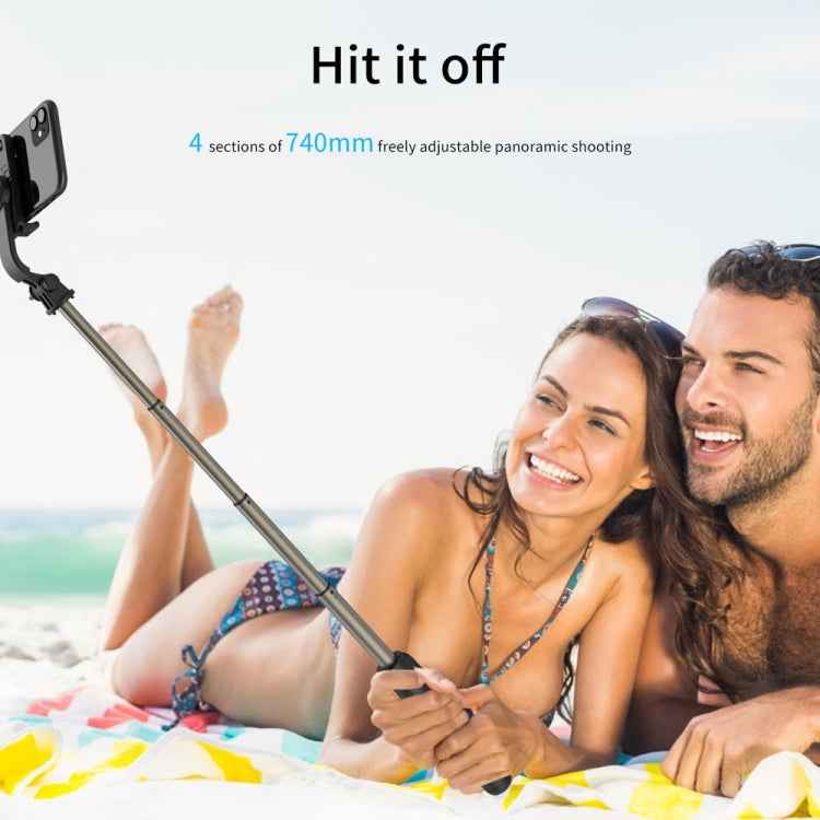 Q03 Bluetooth Remote Control Tripod Selfie Stick Phone Holder (Black)
