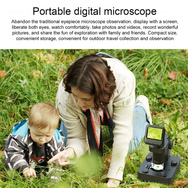 APEXEL MS003 Outdoor Portable HD Digital Microscope with Base, APEXEL MS003