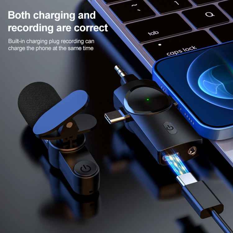 AP031-2 3 in 1 Noise Reduction Lavalier Wireless Microphone with Mic