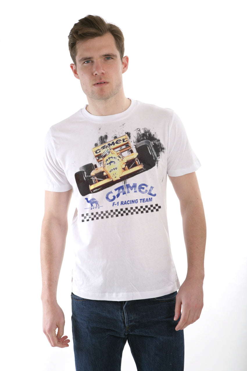 Camel F1 Racing Team Print T Shirt