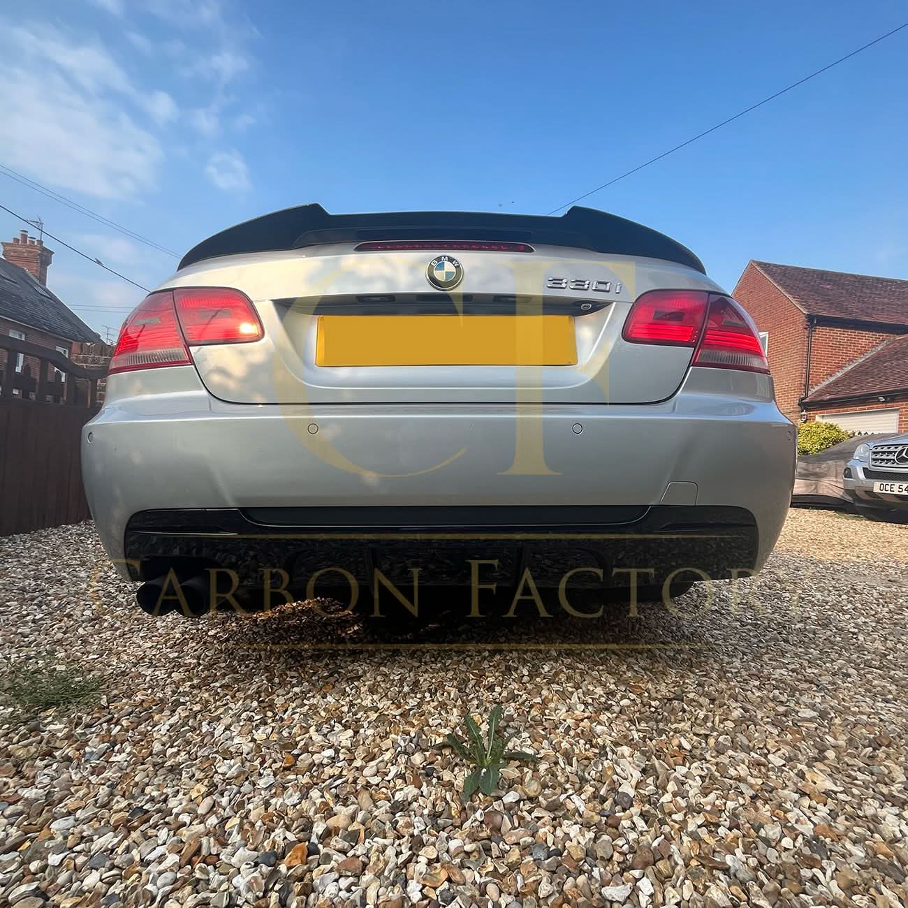 MP Style Gloss Black Rear Diffuser Twin Exhaust for BMW E92 E93 3 Series 05-13