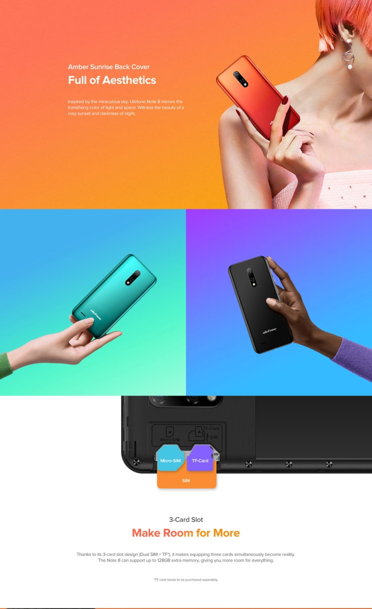 Dual Rear Cameras, Face ID Identification, 5.5 inch Android 10.0 GO MKT6580 Quad-core up to 1.3GHz, Network: 3G, Dual SIM