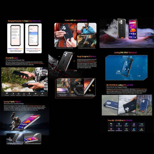 Blackview BV8900 Rugged Phone, Thermal Imaging Camera, 8GB+256GB