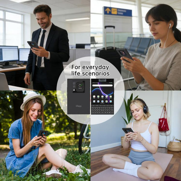 Unihertz Titan 2 QWERTY Physical Keyboard Phone, 12GB+512GB, Fingerprint, 4.5 inch + 2 inch Android 15 Dimensity 7300 5G Octa-Core, Network: 5G, NFC, OTG