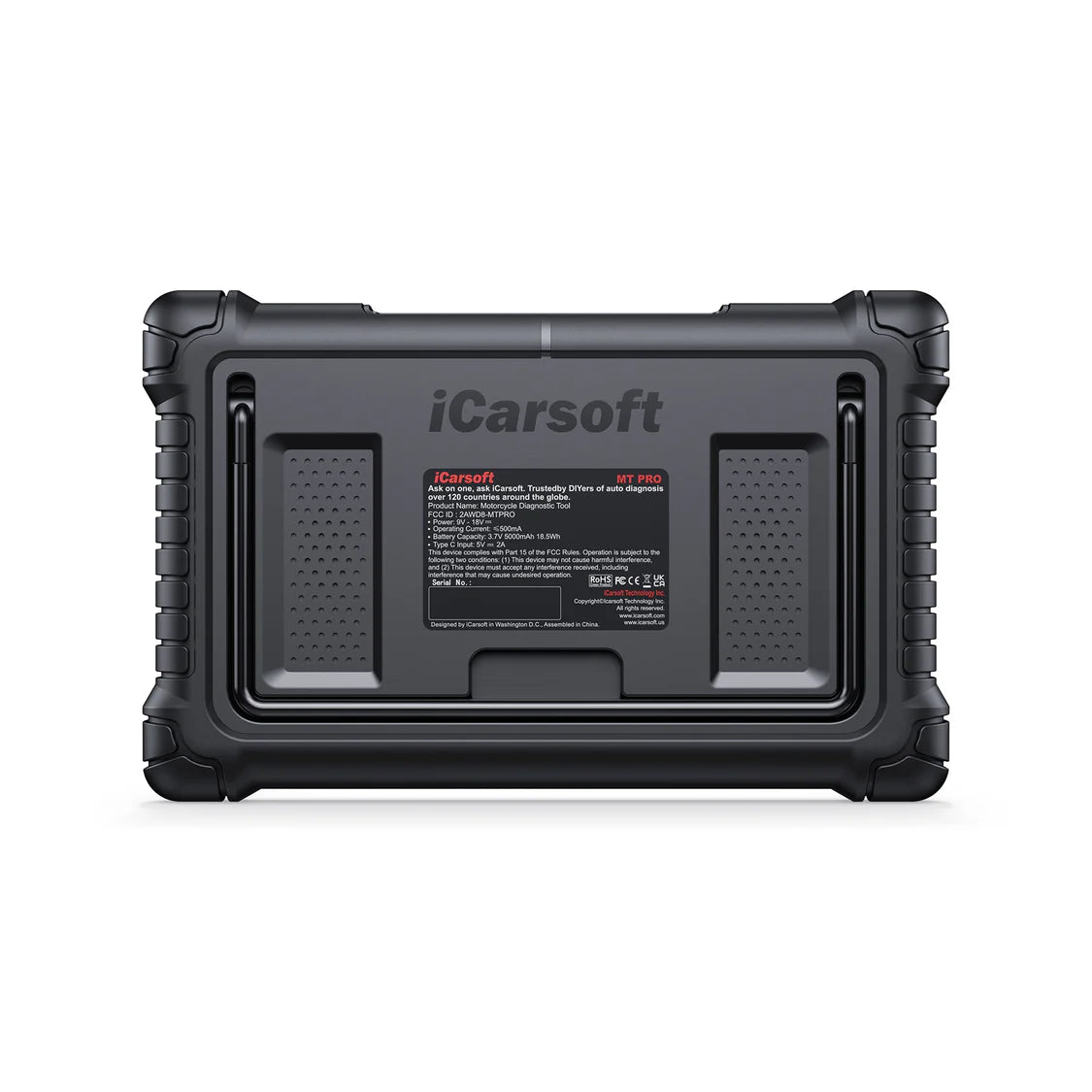 iCarsoft MT PRO OBDII 7" Screen Professional Multi-Systems Motorcycle Diagnostic Scan Tool compatible with 89 manufacturer brands of Motorbike Motorcycle