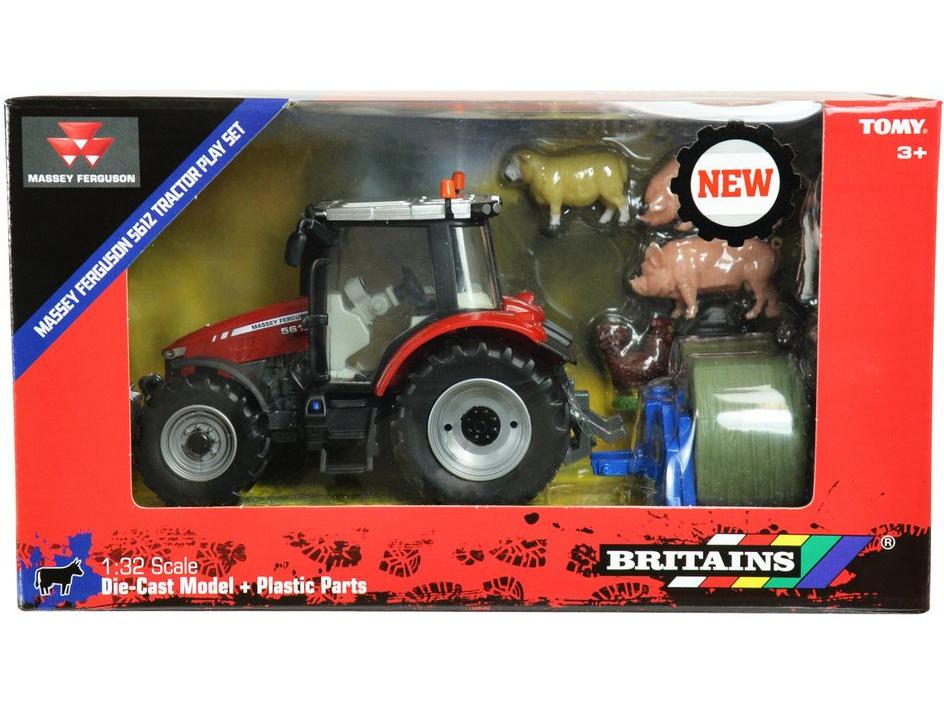 Massey Ferguson Tractor Play Set 1:32 Scale Britains