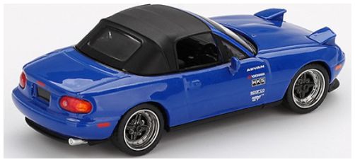 Mazda Miata MX-5 Tuned Version Dark Blue (RHD) 1:64 Scale MINI GT Diecast Model