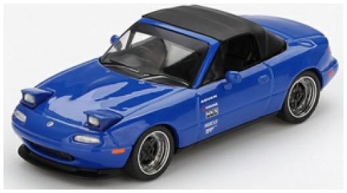 Mazda Miata MX-5 Tuned Version Dark Blue (RHD) 1:64 Scale MINI GT Diecast Model