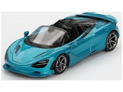 McLaren 750S Spider Belize Blue 1:64 Scale MINI GT Diecast Model