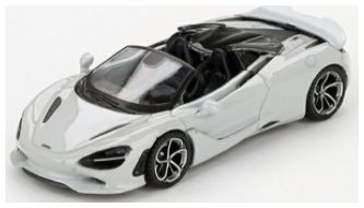 McLaren 750S Spider Cirrus Grey (LHD) (Blister Packaging) 1:64 Scale MINI GT Diecast Model