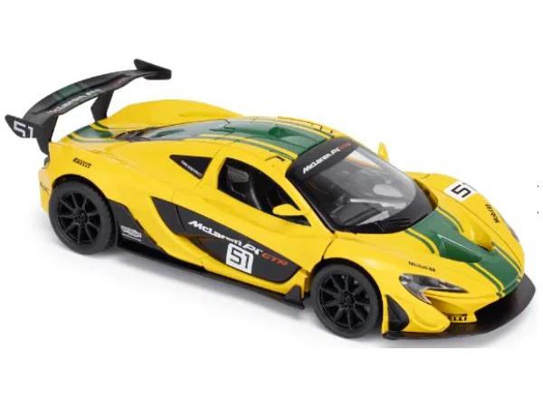 McLaren P1 Yelllow 1:43 Scale CMJ - Jian Feng Juan Toys Diecast Model