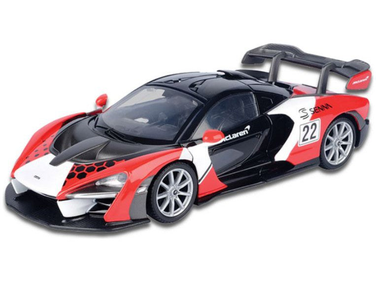 McLaren Senna black/white/red GT Racing - 1:24 Scale Model Car