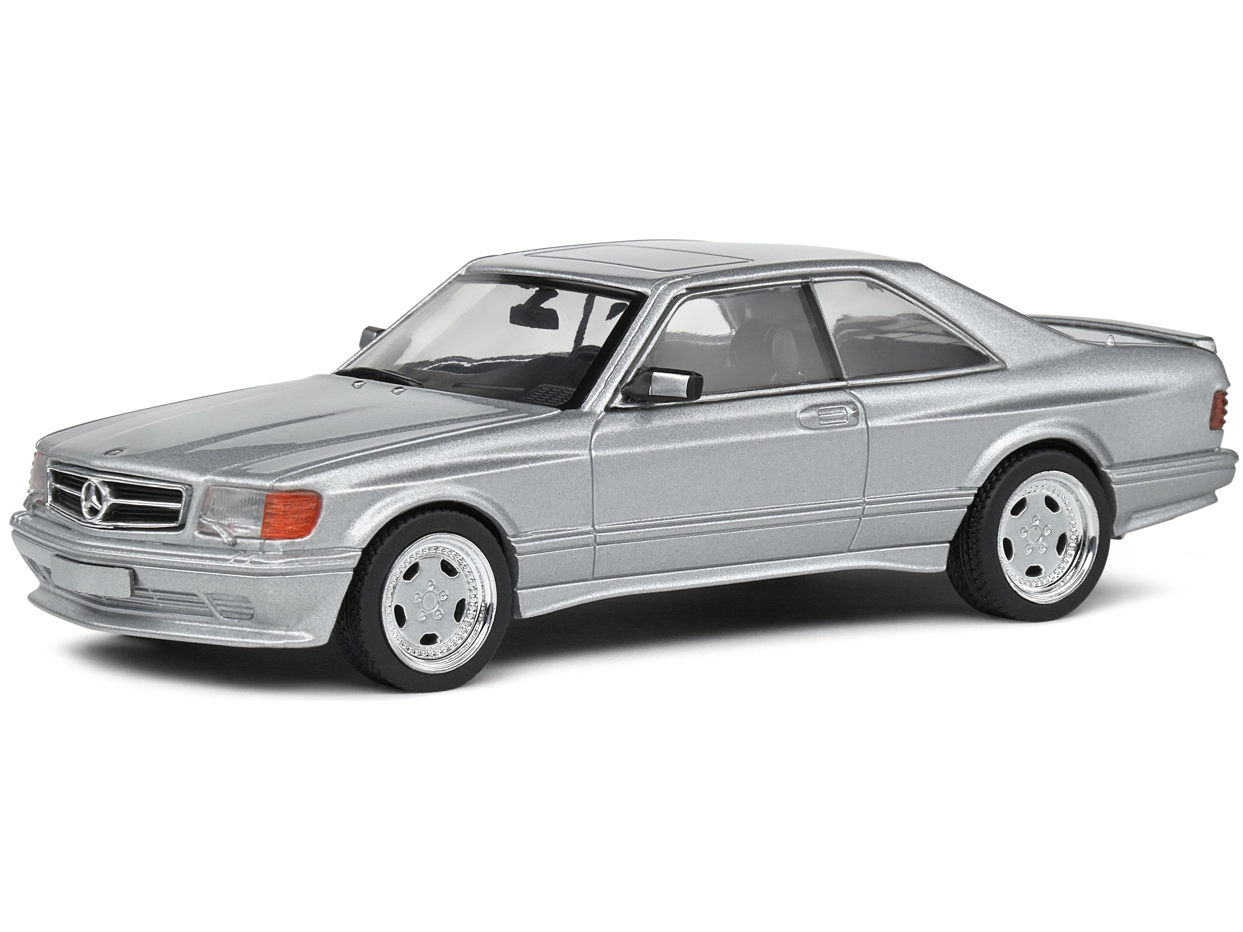 Mercedes-Benz 560 SEC Wide Body Silver 1:43 Scale Solido Diecast Model