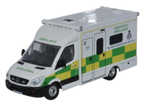 Mercedes Sprinter Ambulance Scottish Ambulance Service 1:76 Scale Oxford Diecast Model