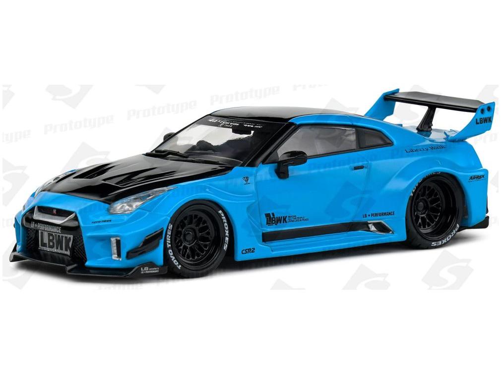 Nissan GTR35 LBWK Silhouette 2019 Blue 1:43 Scale Solido Diecast Model