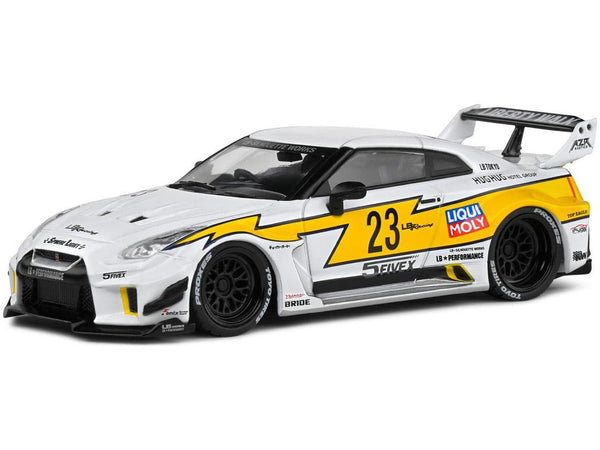 Nissan GTR35 LBWK Silhouette 2019 White 1:43 Scale Solido Diecast Model