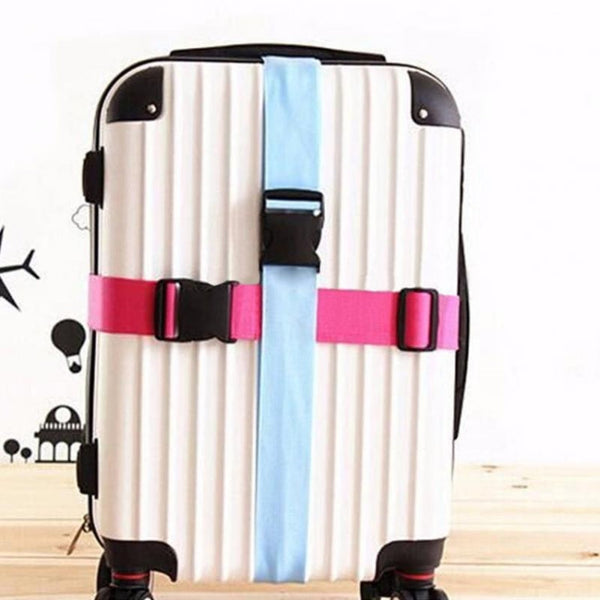 Cross Rainbow Elastic Telescopic Bag Bungee Luggage Packing Belt Travel Luggage Fixed Strap