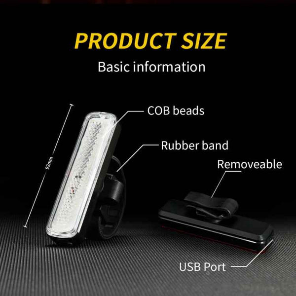 Rainbow Bike Tail Light MTB Bicycle Rear Light (Colour)