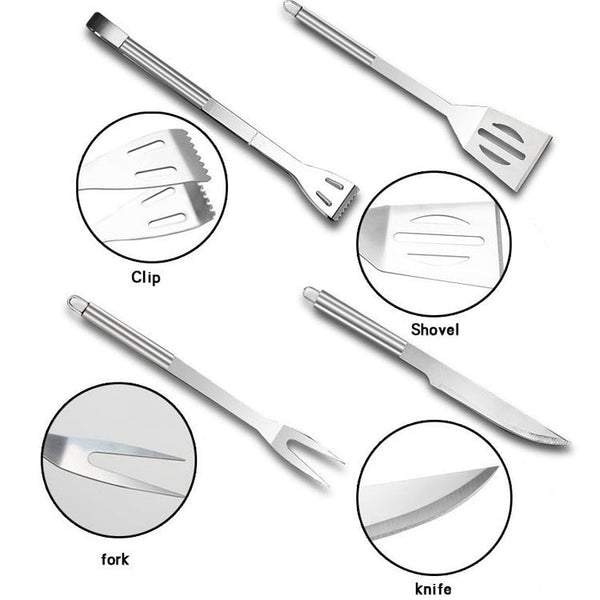 20 in 1 Outdoor Tableware Set Camping Barbecue Tableware Picnic Tool Set, 20 in 1