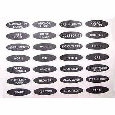 BEP Label Label Label Set 2 for CSP6 Switch Panels - Bulk Pac | 4Boats