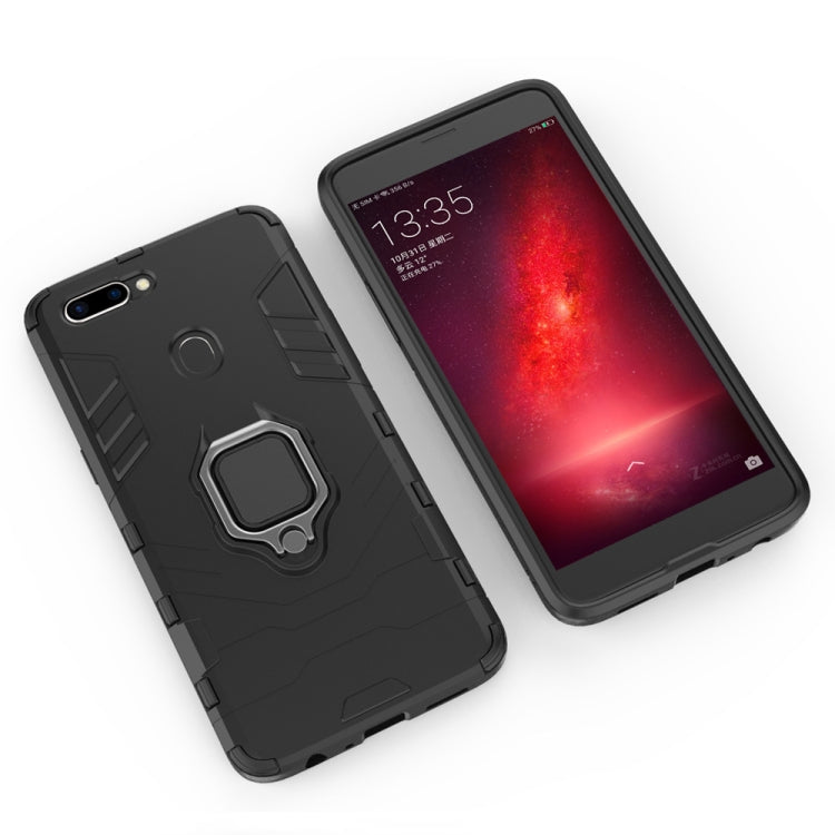 PC + TPU Shockproof Protective Case for OPPO R11s Plus, with Magnetic Ring Holder