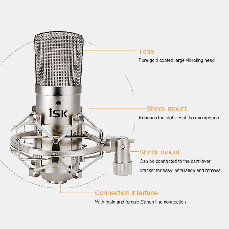 ISK BM-800 Sound Recording Microphone Condenser Mic for Studio and Broadcasting