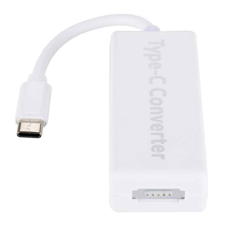 65W 5 Pin MagSafe Series to USB-C / Type-C Converter for MacBook (White)
