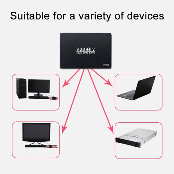 Vaseky V800 256GB 2.5 inch SATA3 6GB/s Ultra-Slim 7mm Solid State Drive SSD Hard Disk Drive for Desktop, Notebook, 256GB