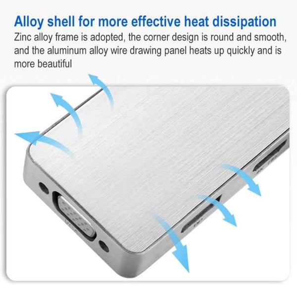 ULT-unite 5 in 1 USB-C / Type-C to 3.5mm Audio + VGA + DP + HDMI + PD Port Multifunctional HUB Adapter(White)