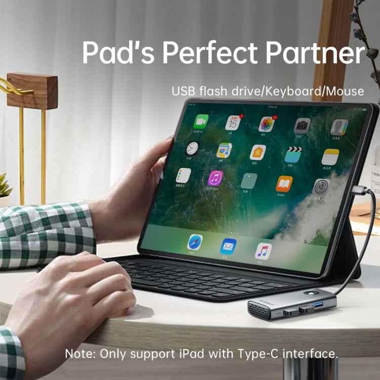 ORICO PW11-5P Type-C / USB-C 5-in-1 5Gbps Multifunction Docking Station(Silver)