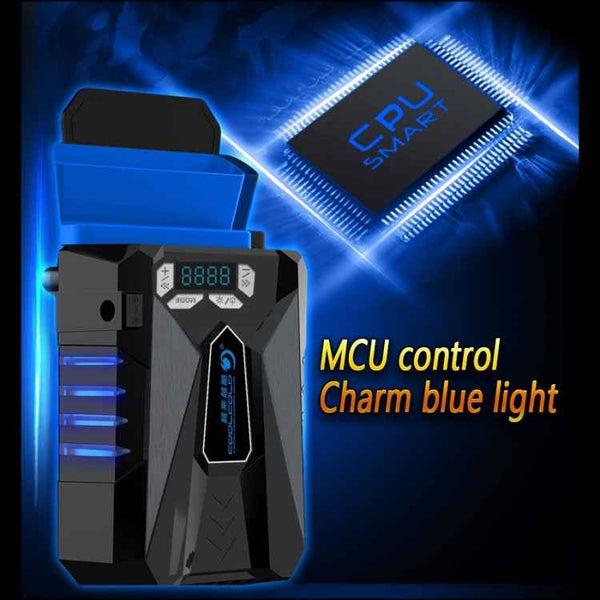 Ice Troll 5 COOLCOLD Portable Laptop Cooling Fan Air Cooler Speed Adjustable High Performance Notebook Fan Cooler Controller(Black)