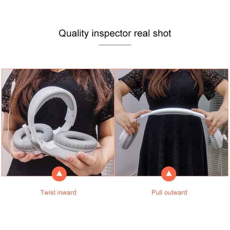 YINDIAO Q2 Head-mounted Wired Gaming Headset with Microphone, Version: Dual 3.5mm + USB, Q2 Dual 3.5mm + USB(White)