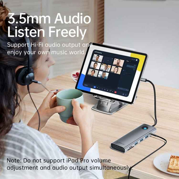 ORICO PW11-8PC Type-C / USB-C 8-in-1 5Gbps Multifunction Docking Station(Silver)