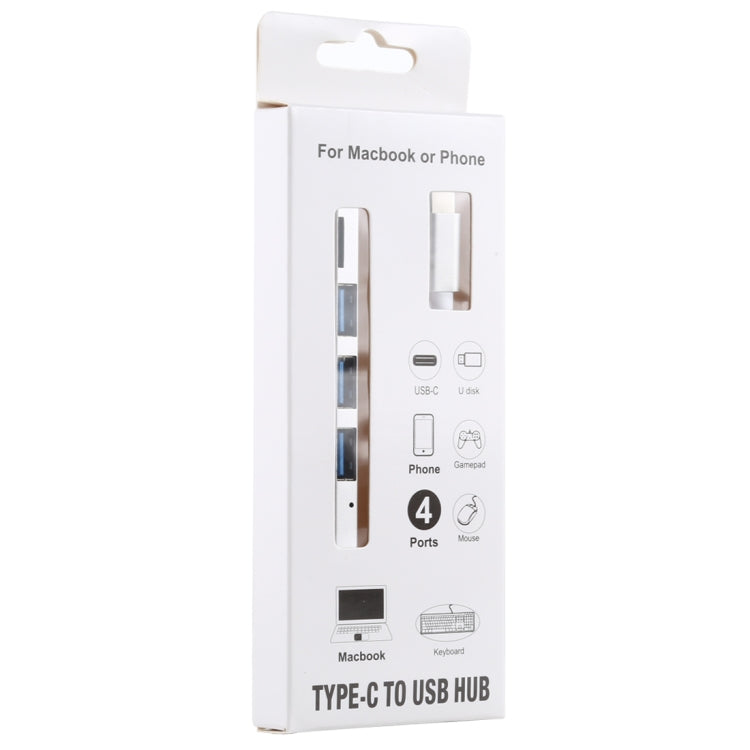 T-818 TF + 3 x USB 3.0 to USB-C / Type-C HUB Adapter