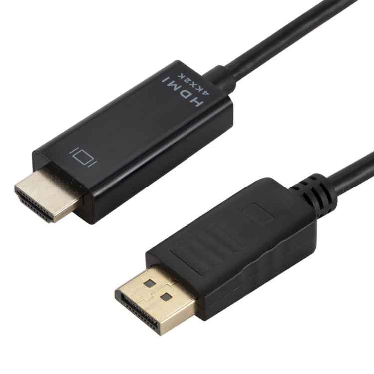 4K x 2K DP to HDMI Converter Cable, Cable Length: 1.8m(Black)