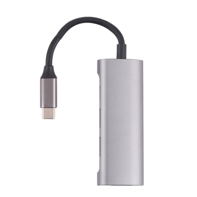 T-811 4 in 1 USB-C / Type-C to 3 USB 3.0 + USB-C / Type-C Ports HUB Docking Station, T-811