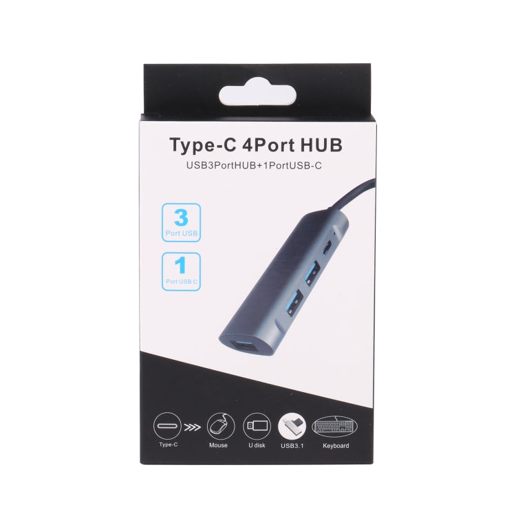 T-811 4 in 1 USB-C / Type-C to 3 USB 3.0 + USB-C / Type-C Ports HUB Docking Station, T-811