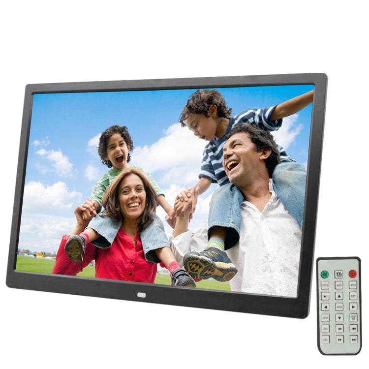 17.0 inch LED Display Digital Photo Frame with Holder / Remote Control, Allwinner Technology, Support USB / SD Card Input / OTG, US/EU/UK Plug, 17.0 inch, 17.0 inch/Without Touch Button Black