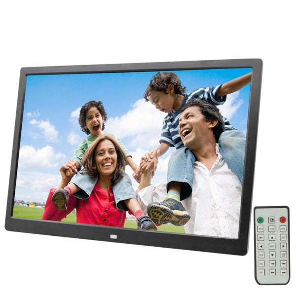17.0 inch LED Display Digital Photo Frame with Holder / Remote Control, Allwinner Technology, Support USB / SD Card Input / OTG, US/EU/UK Plug, 17.0 inch, 17.0 inch/Without Touch Button Black