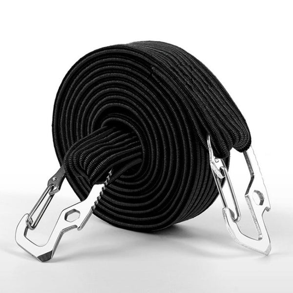 2m Elastic Strapping Rope Packing Tape for Bicycle Motorcycle Back Seat with Hook