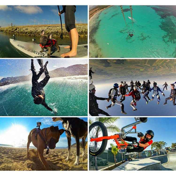 PULUZ 53 in 1 Accessories Combo Kit (Chest Strap, Suction Cup, Monopod, Mounts) for GoPro & Action Cameras