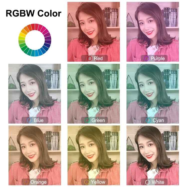 PULUZ 1.1m Tripod Mount + 10.2 inch 26cm Curved Surface RGBW LED Ring Vlogging Video Light  Live Broadcast Kits with Remote Control & Phone Clamp