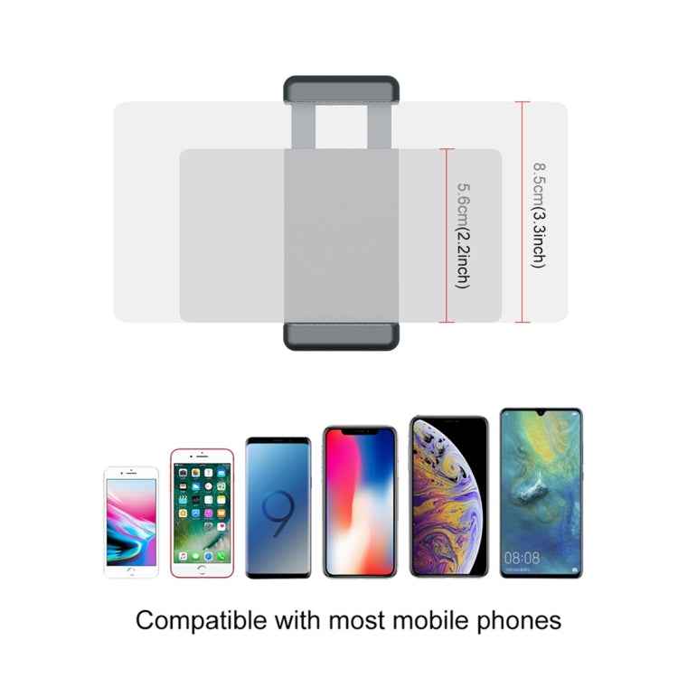 PULUZ Smartphone Fixing Clamp 1/4 inch Holder Mount Bracket + Grip Folding Tripod Mount Kits for DJI OSMO Pocket / Pocket 2, Clamp+Tripod