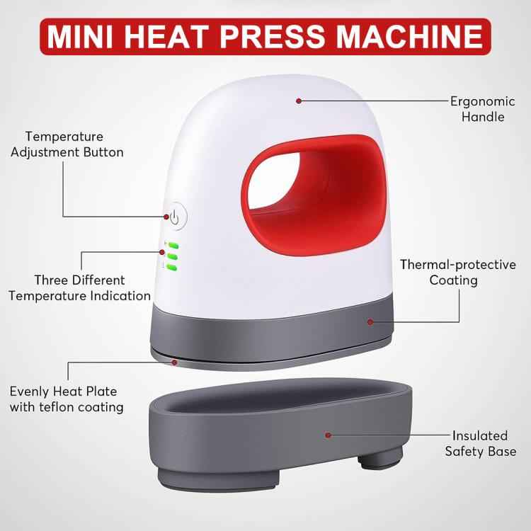 Multifunctional Mini Stamping Machine Clothes Cap Logo Heat Transfer, UK Plug, POD Machine UK Plug