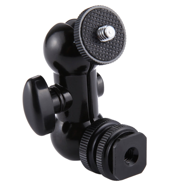 PULUZ Flash Hot Shoe Swivel Ball Head 1/4 inch Tripod Screw Magic Arm with Lock, Magic Arm