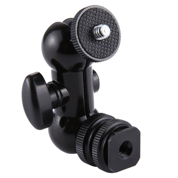 PULUZ Flash Hot Shoe Swivel Ball Head 1/4 inch Tripod Screw Magic Arm with Lock, Magic Arm