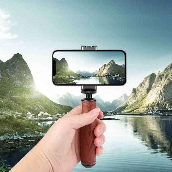 PULUZ Wooden Handle Camera Grip Stabilizer Handgrip, Wooden Handle