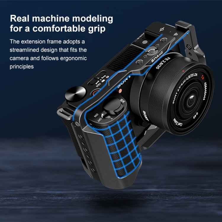 For Sony ZV-E10 II / ZV-E10M2 PULUZ Metal Camera Cage Stabilizer Rig (Black)